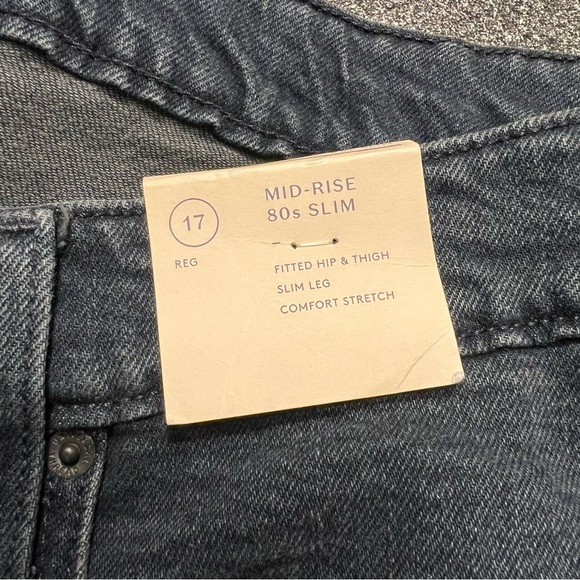 NWT- Universal Thread Women's Mid Rise 80s Slim Dark Wash Ankle Jeans size 17 - Picture 10 of 14
